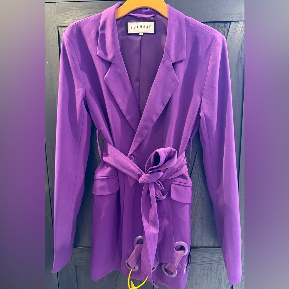 BBXBRAND Blazer with ribbon detail